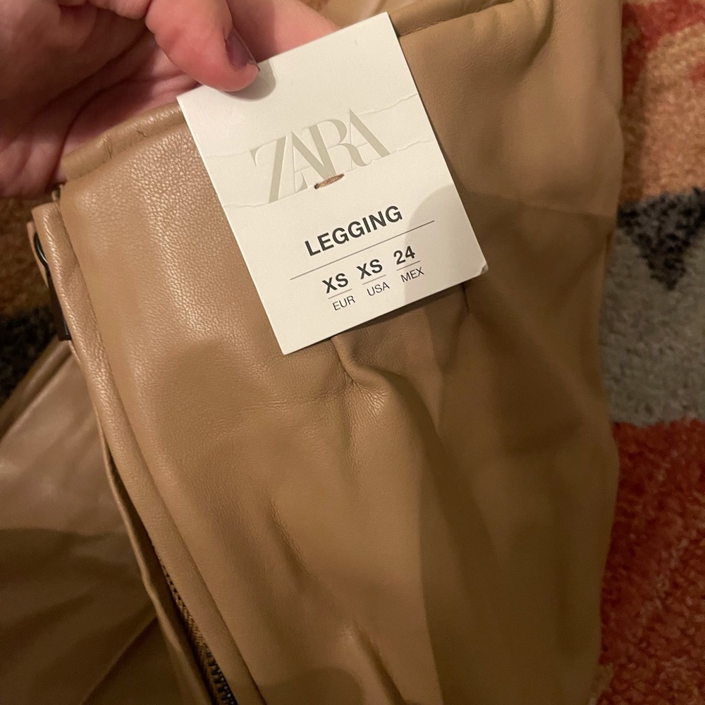 Zara Faux Leather Legging